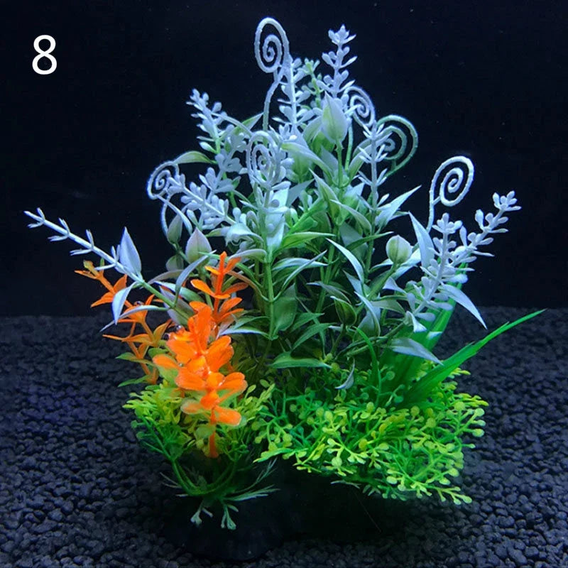 12 Kinds Artificial Aquarium Decor Plants - ProPawPet.com