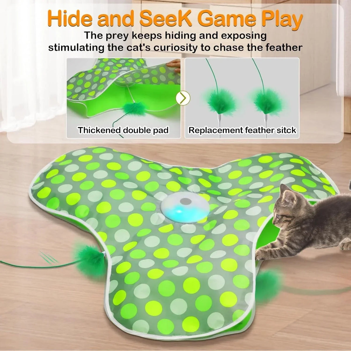 Smart Cat Toys Interactive Hide and Seek Cat - ProPawPet.com
