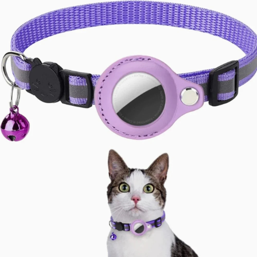 Reflective Dog Collar with Bell Air Tag - ProPawPet.com
