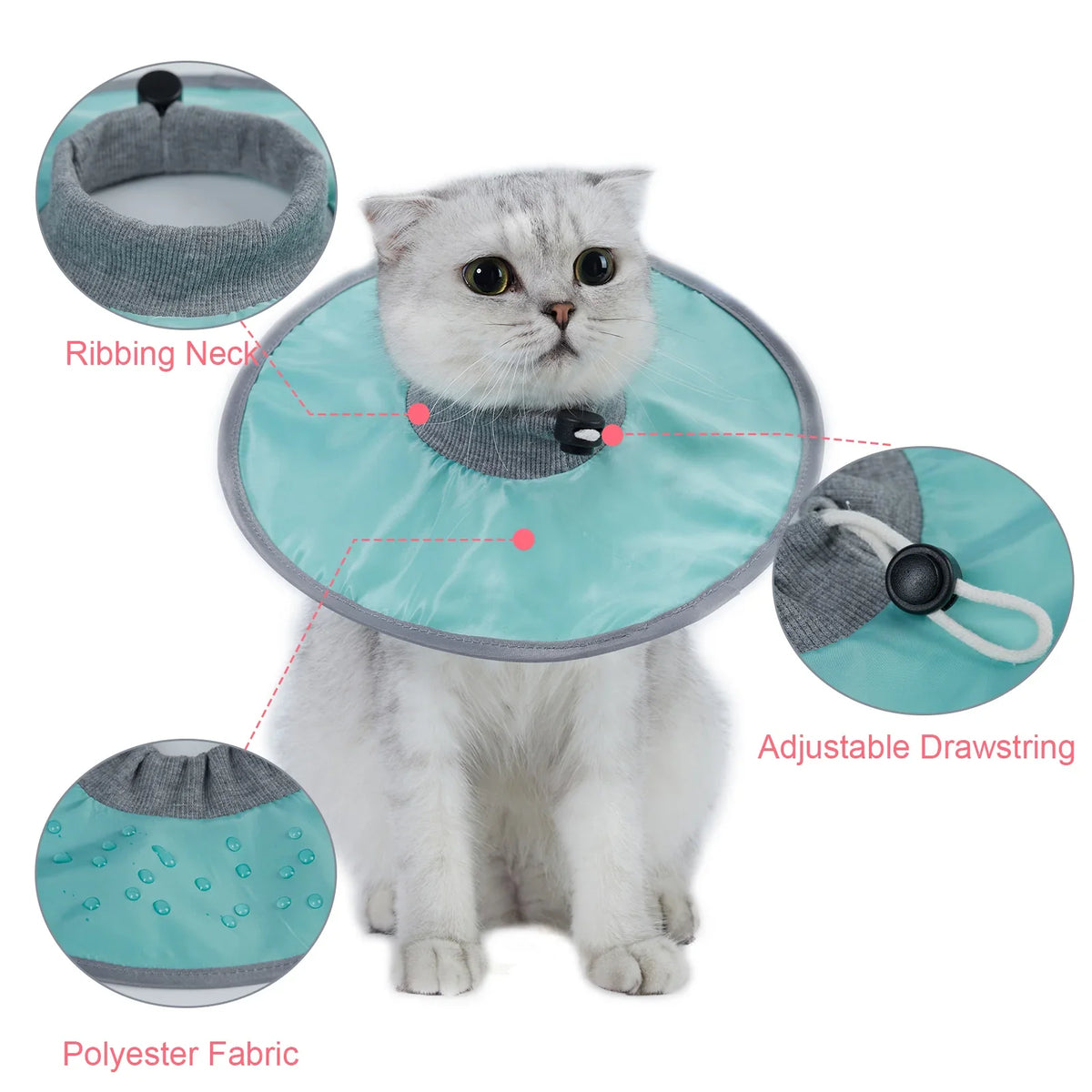 Pet Cat Protective Collar Neck Recovery Cone - ProPawPet.com