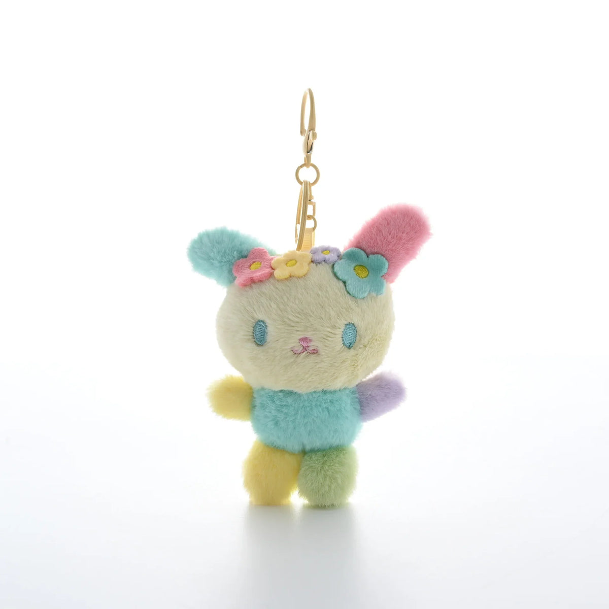 Kawaii Pastel Usahana Flower Bunny Plush Card Case Soft for Small Pets