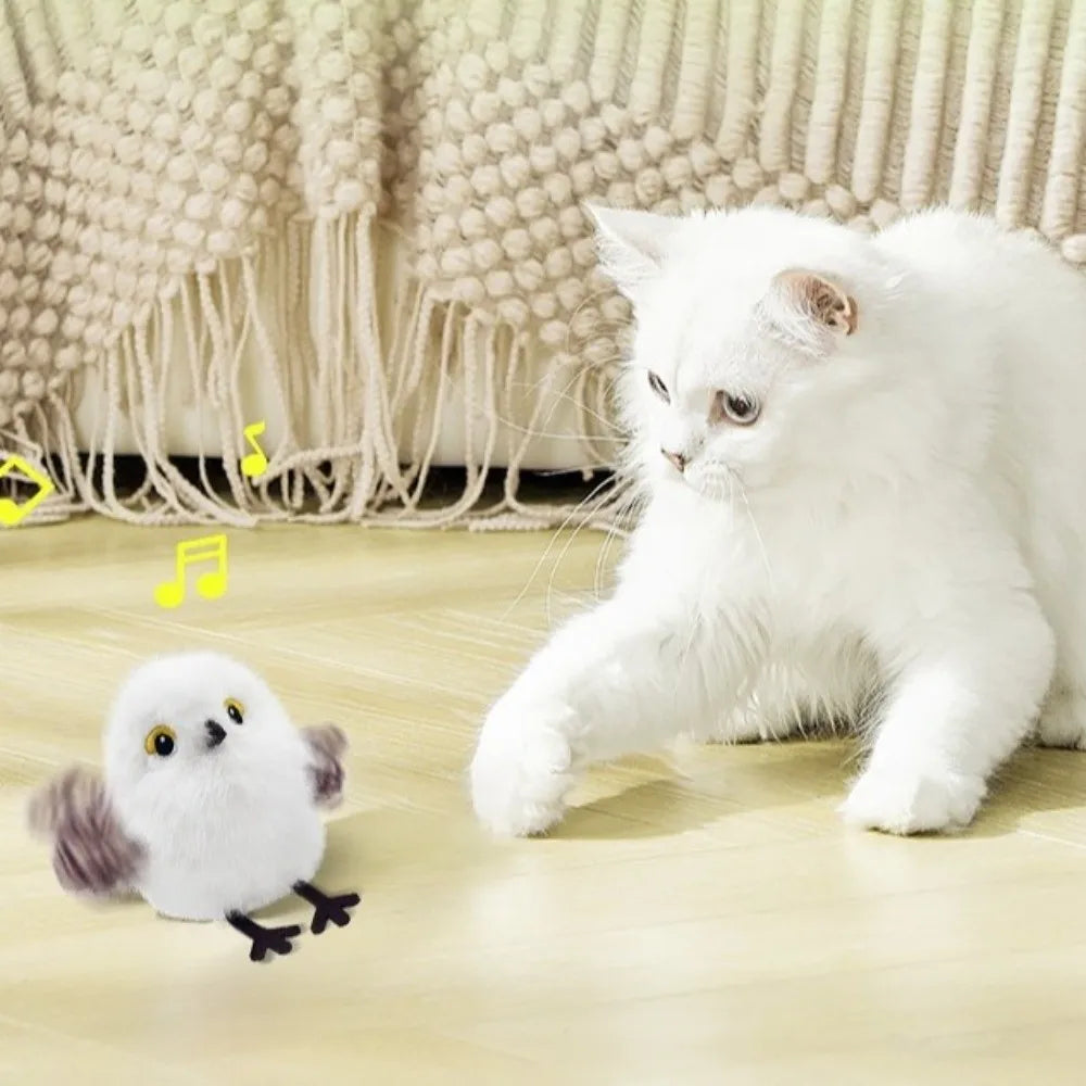 Electric Chirping Bird Toy Touch Activated - ProPawPet.com