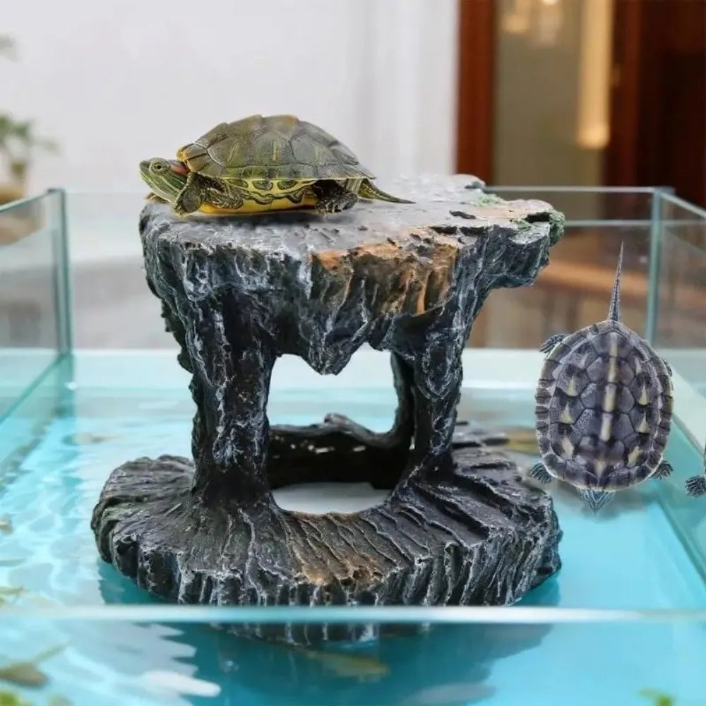 Turtle Basking Platform Fish Tank Cave - ProPawPet.com