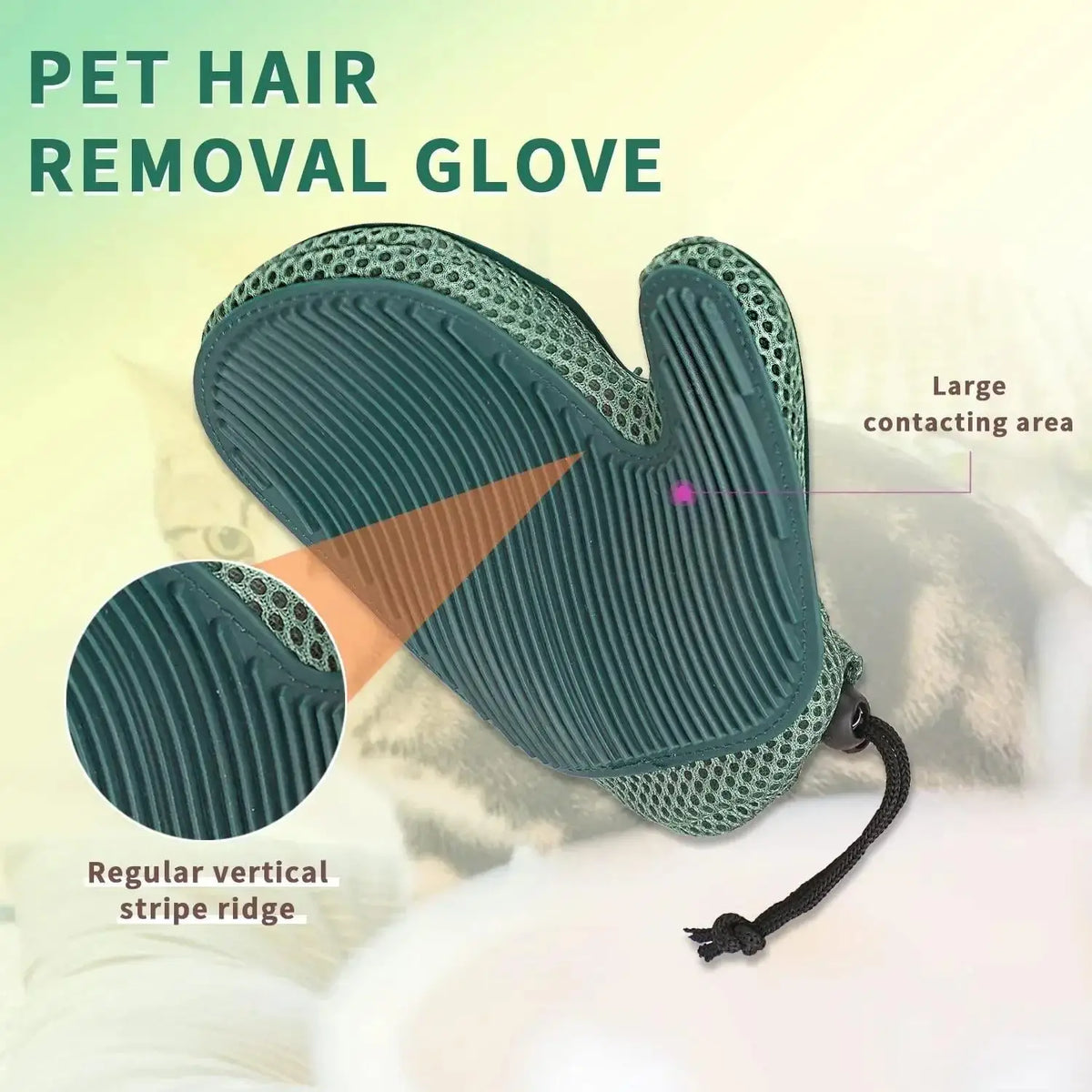 1pc 2 In 1 Cat Hair Glove & Pet Fur Remover - ProPawPet.com