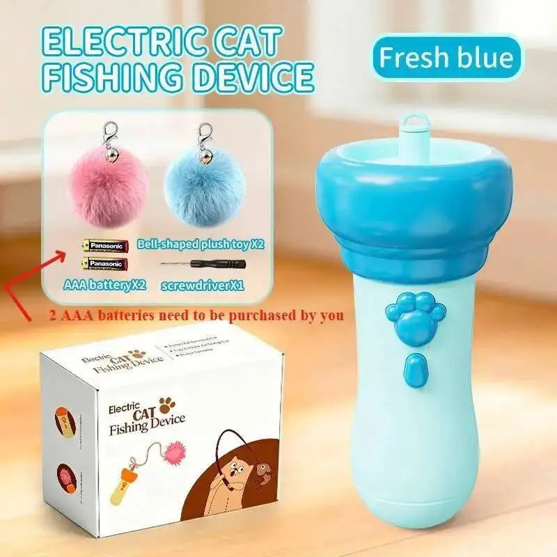 Electric Cat Teaser Catapult Retrievable Launch Teasing Stick – Cat Supplies