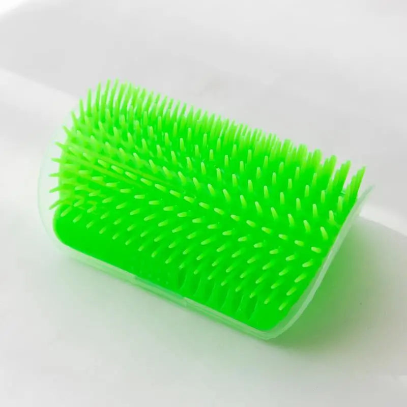 1 2 Cat Self Groomer Brush Wall Corner Soft Grooming Scratcher – 18 Colors