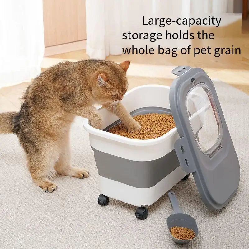 13/33LB Collapsible Cat Dog Food Storage - ProPawPet.com