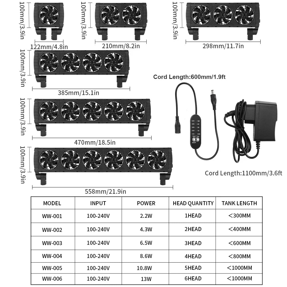 Fish Tank Fan Adjustable 8 Variable Speed - ProPawPet.com