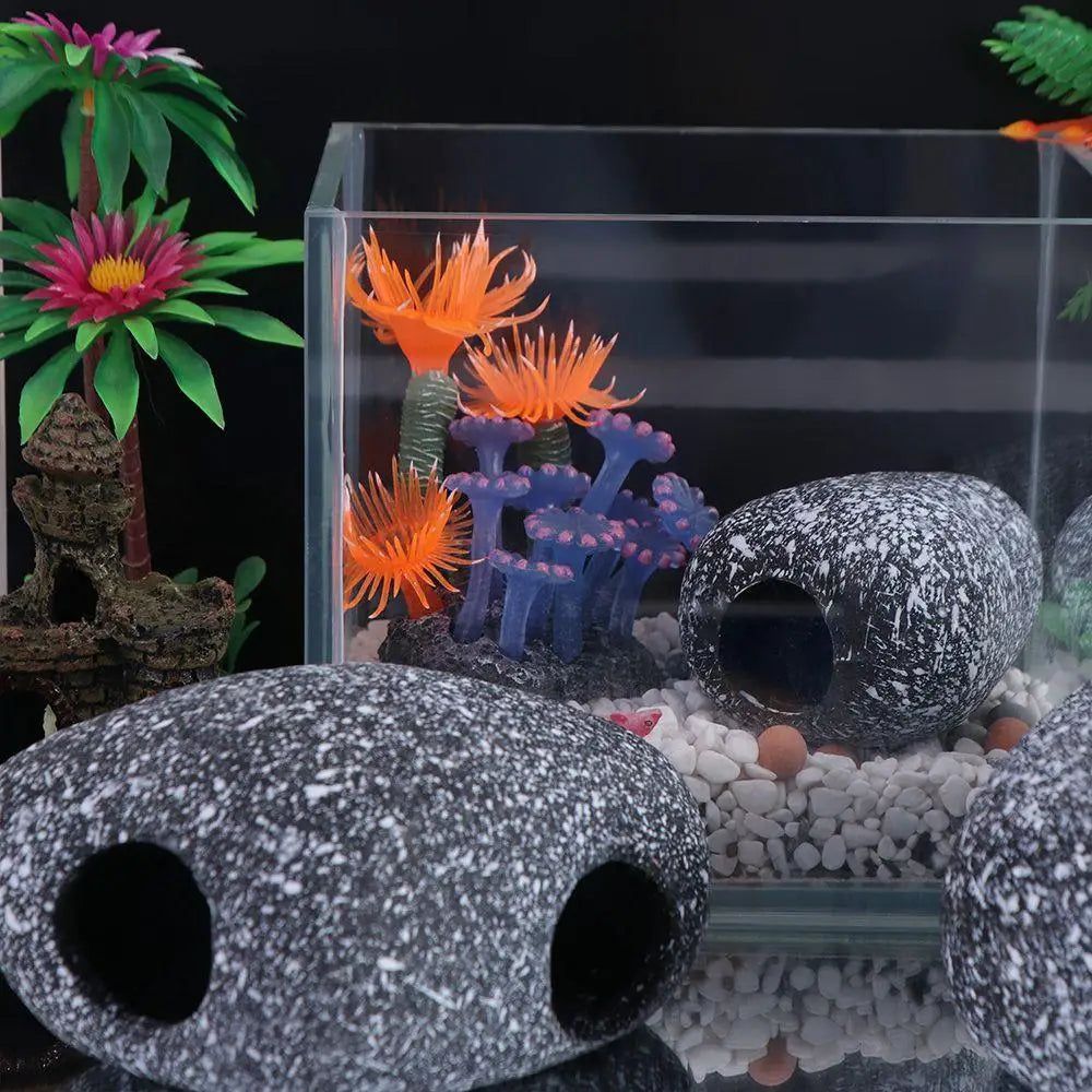 Ceramic Cichlid Stone Cave Eco-friendly - ProPawPet.com