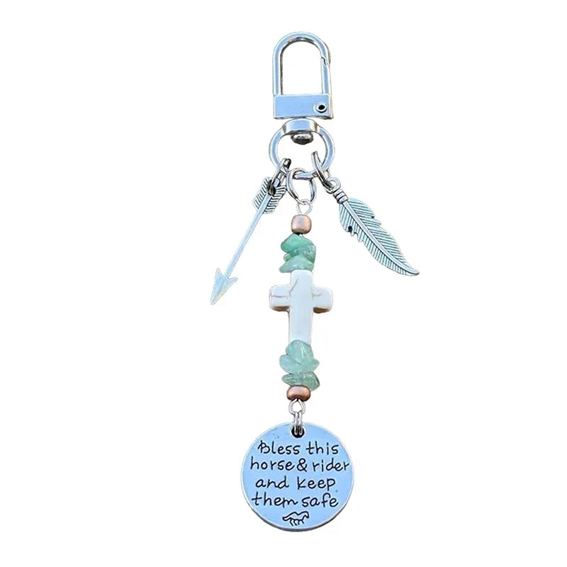 Horse Saddle and Bridle Charm Clip Bless This – 6 Colors