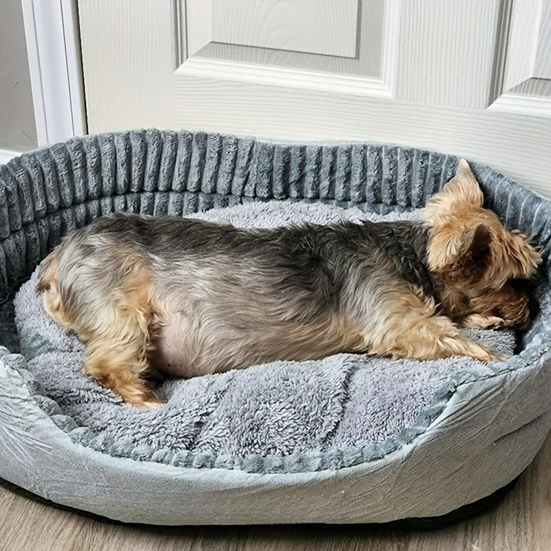 Deluxe Oval Dog Bed - Double-Sided Washable - ProPawPet.com