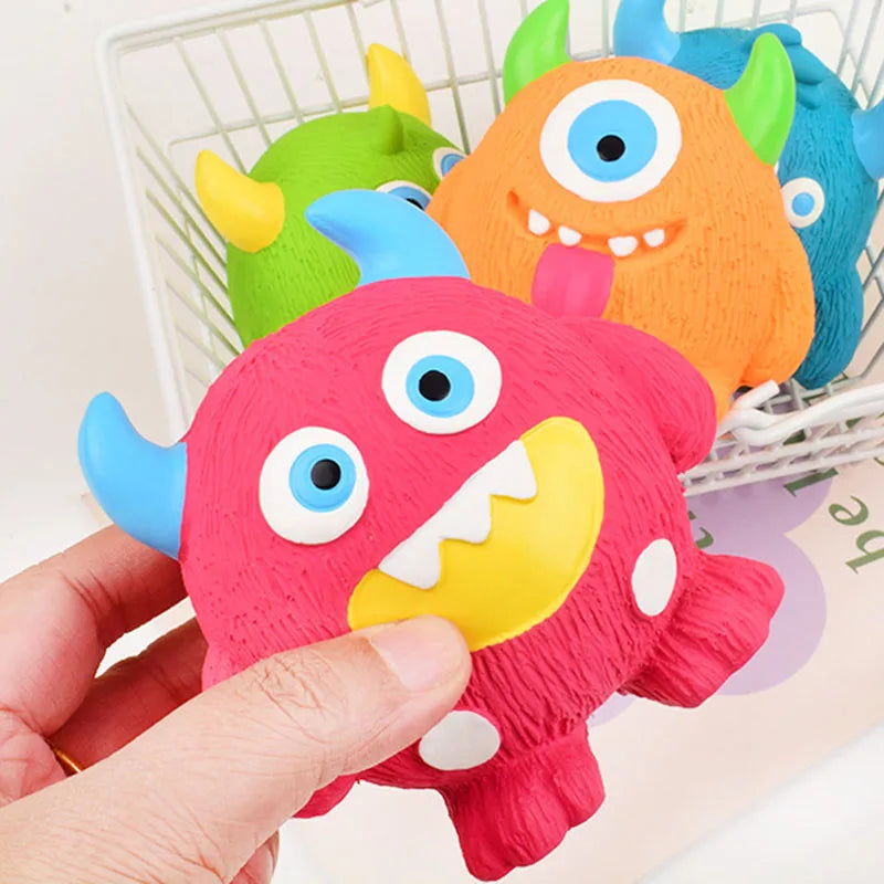 Squeaky Cyclops Monster Dog Toy Interactive - ProPawPet.com