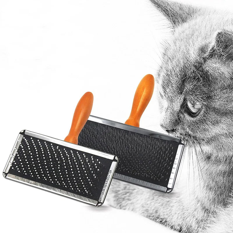 Dog Comb Solid Wood Brush Pet Hair Remover - ProPawPet.com