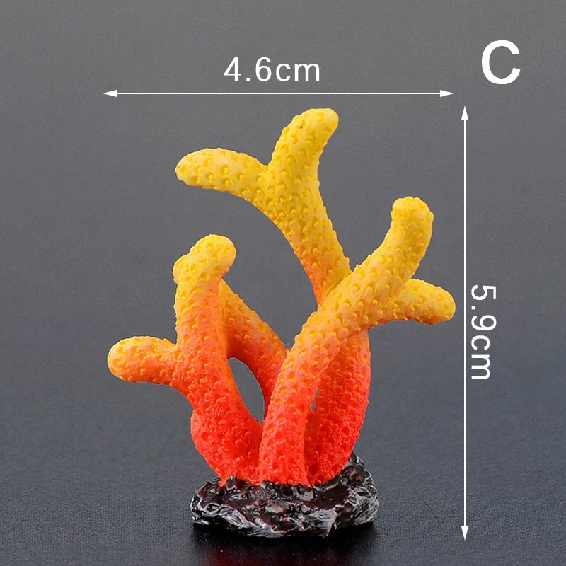 F Artificial Coral Fish Tank Decoration – 11 Colors