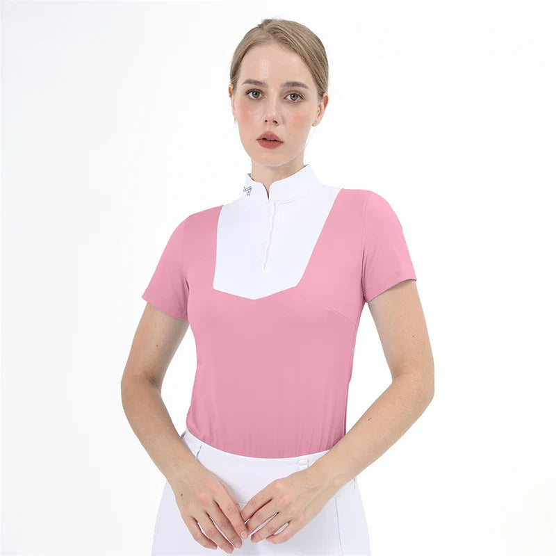 M LOGO Equestrian T-Shirts Short Sleeve Tops - ProPawPet.com