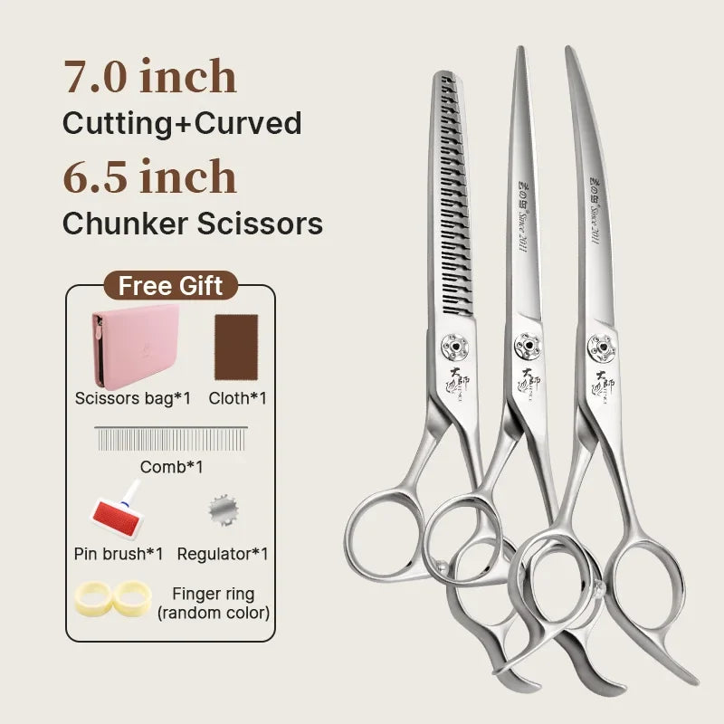 Fenice Slim Narrow Dog Grooming Scissors Set - ProPawPet.com