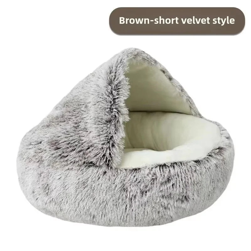 Winter Plush Pet Bed for Cats - Soft - ProPawPet.com