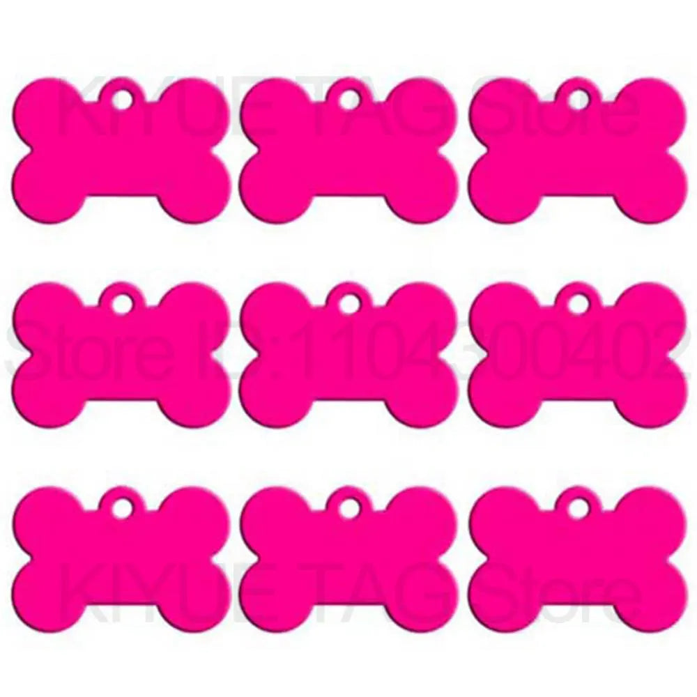 KIYUE 100 Pcs Blank Bone Shaped Dog Tag Cat - ProPawPet.com