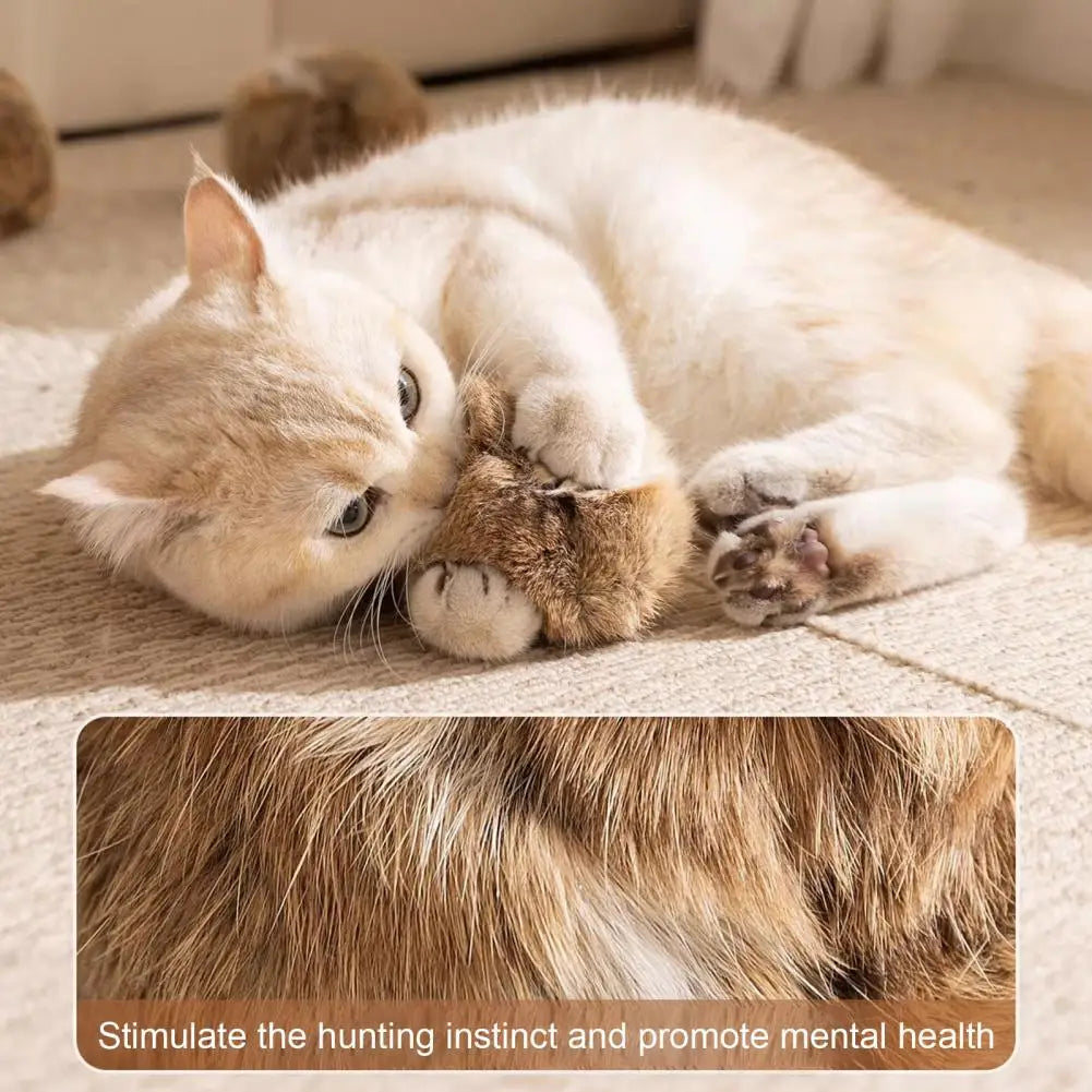 Cat Bunny-kick Ball Furry Ball Cat Toy Soft - ProPawPet.com