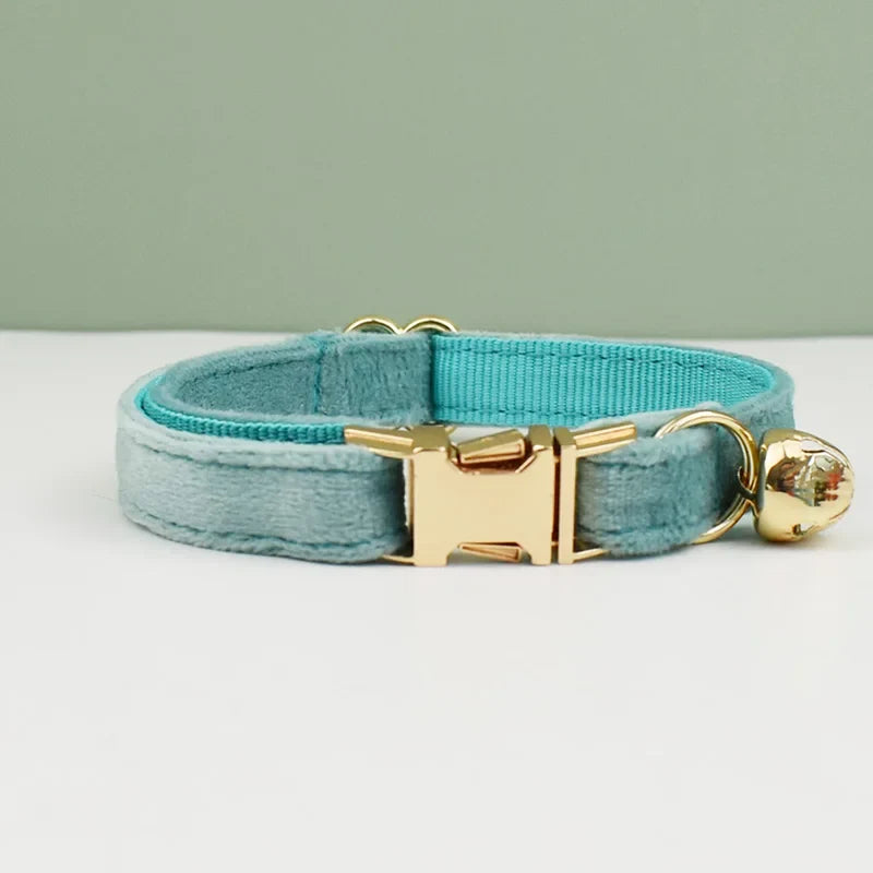 Velvet Cat Collar Bowknot Personalized - ProPawPet.com