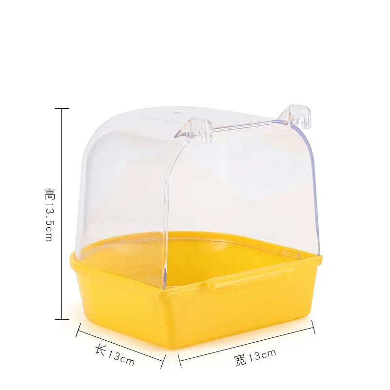 Hanging Bird Bath Cube Parrots Bathtub Shower Box – 5 Colors