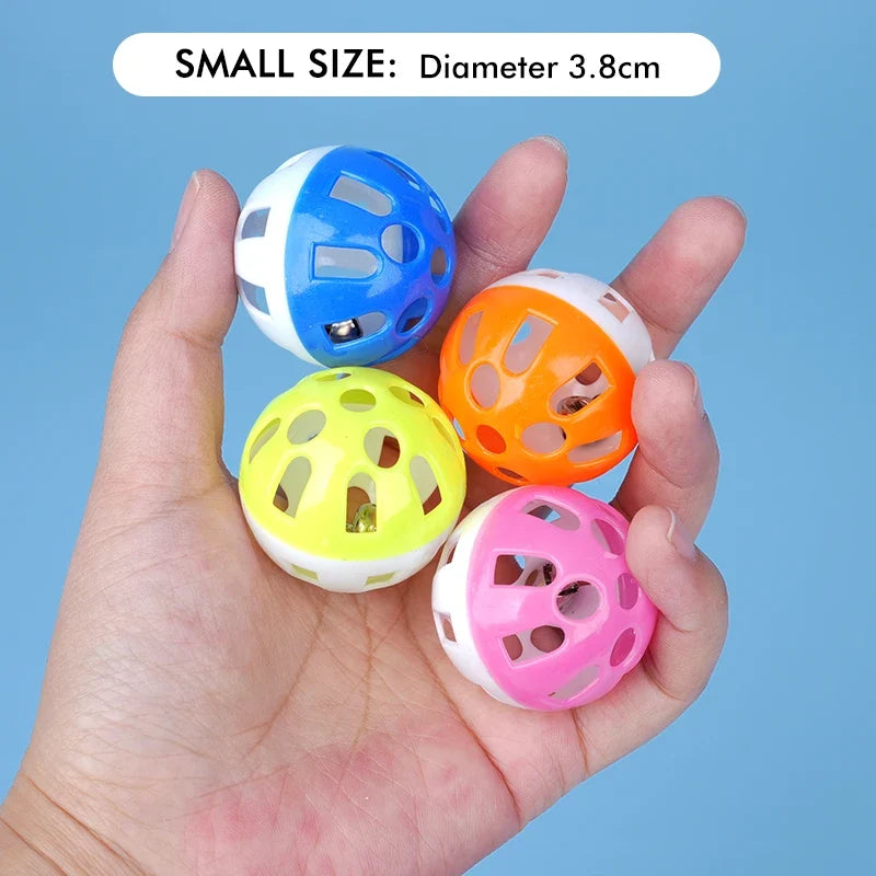 Pet Parrot Toy Balls Fun Colored Hollow Bell – Bird Supplies