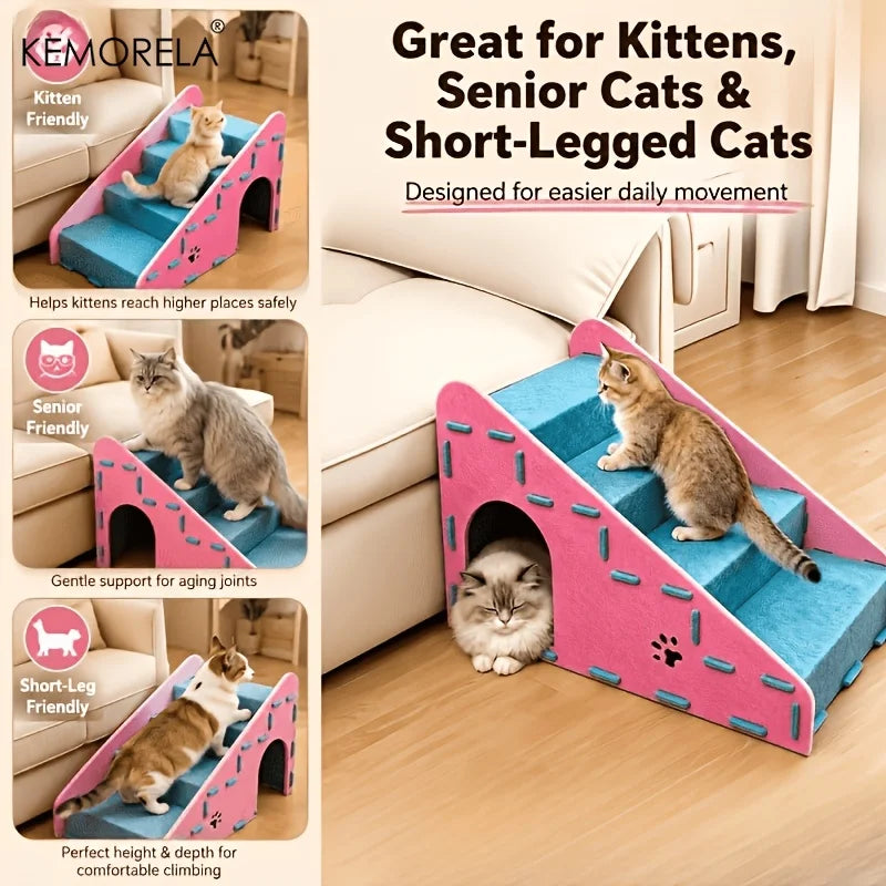 3-in-1 Cat Climbing Ladder With Cat Nest And - ProPawPet.com