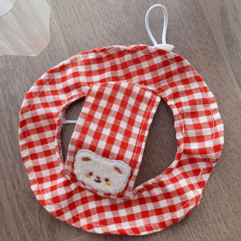 Breathable Pet Bucket Hat Adjustable Plaid Print Dog Sunshade – Dog Supplies