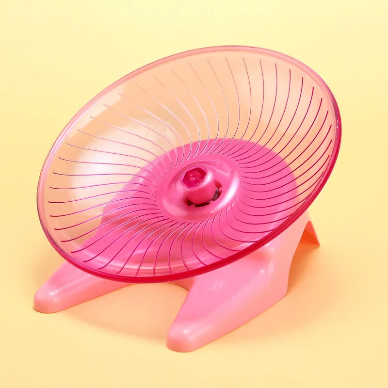 Silent Flying Saucer Pet Exercise Wheel – Small Pet Toys & Play