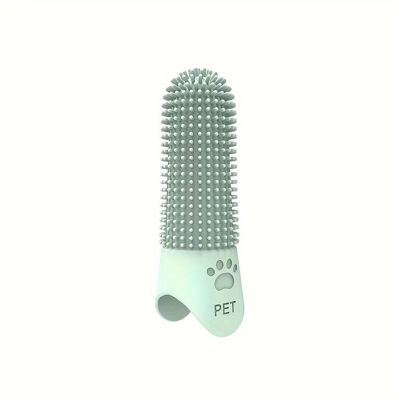 Soft 360 Degree Silicone Finger Toothbrush for Dogs & Cats Reusable – 5 Colors
