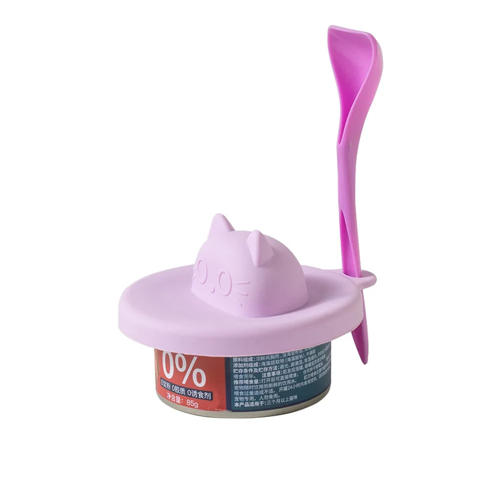 Cat Shaped Silicone Pet Can Lid, Reusable - ProPawPet.com