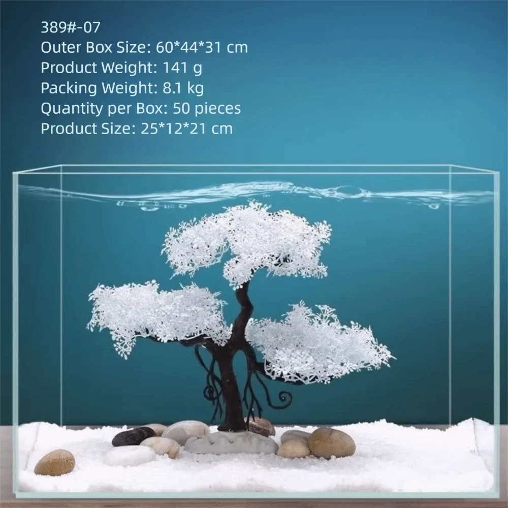 Realistic Aquarium Fish Tank Decoration – 8 Colors