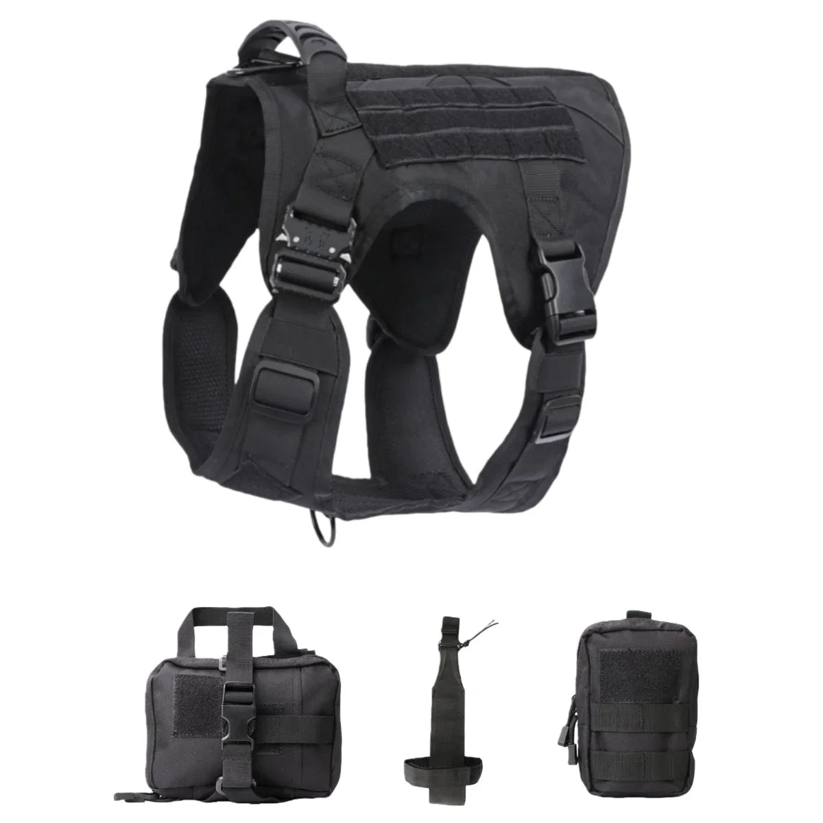 Tactical Dog Harness, Adjustable No-Pull - ProPawPet.com