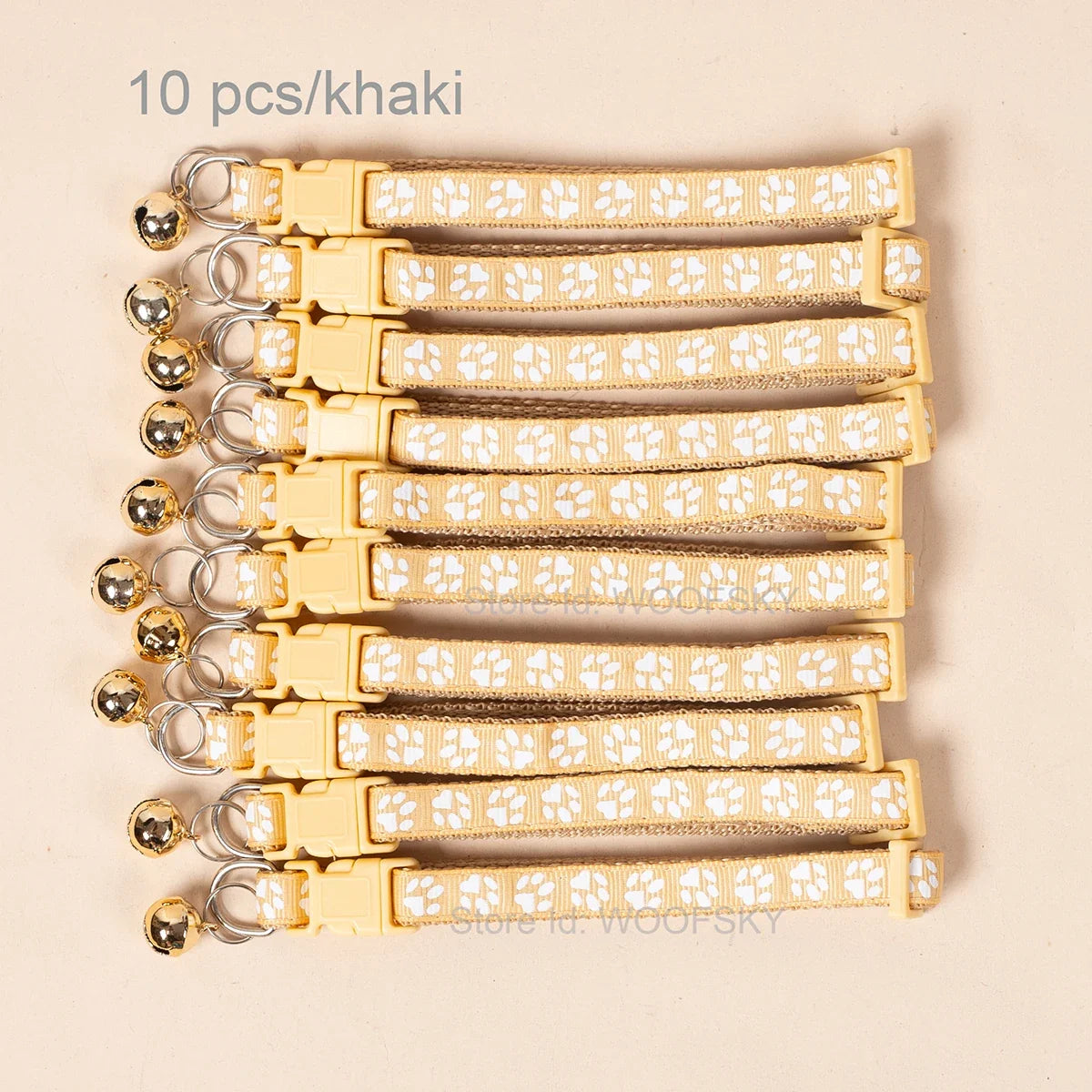 10pcs Colorful Pet Collars with Bell 23 - ProPawPet.com