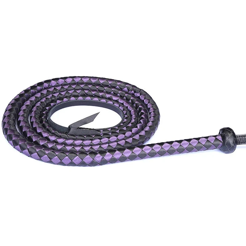 240cm Cowhide Leather Whip for Horses