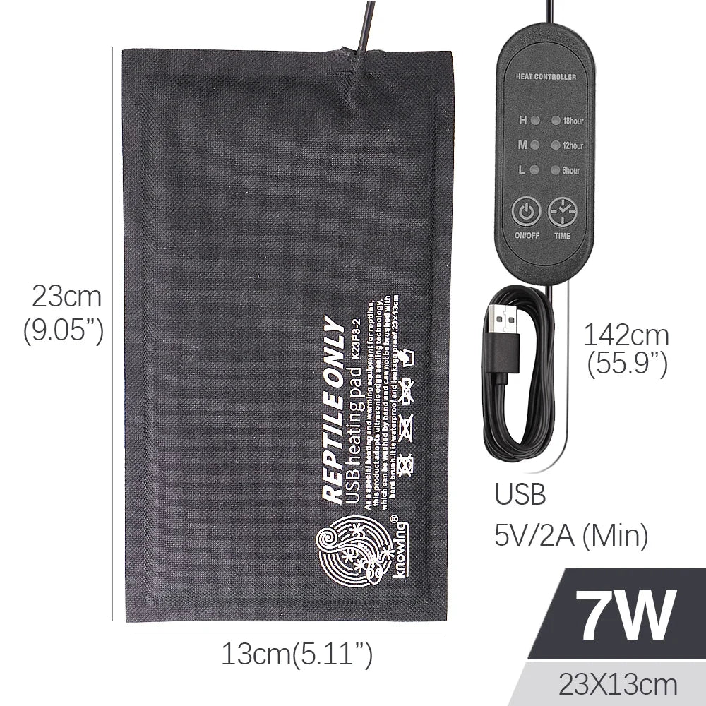 10x20cm 13x23cm 18x28cm USB Heating Pad – Reptile Beds & Mats
