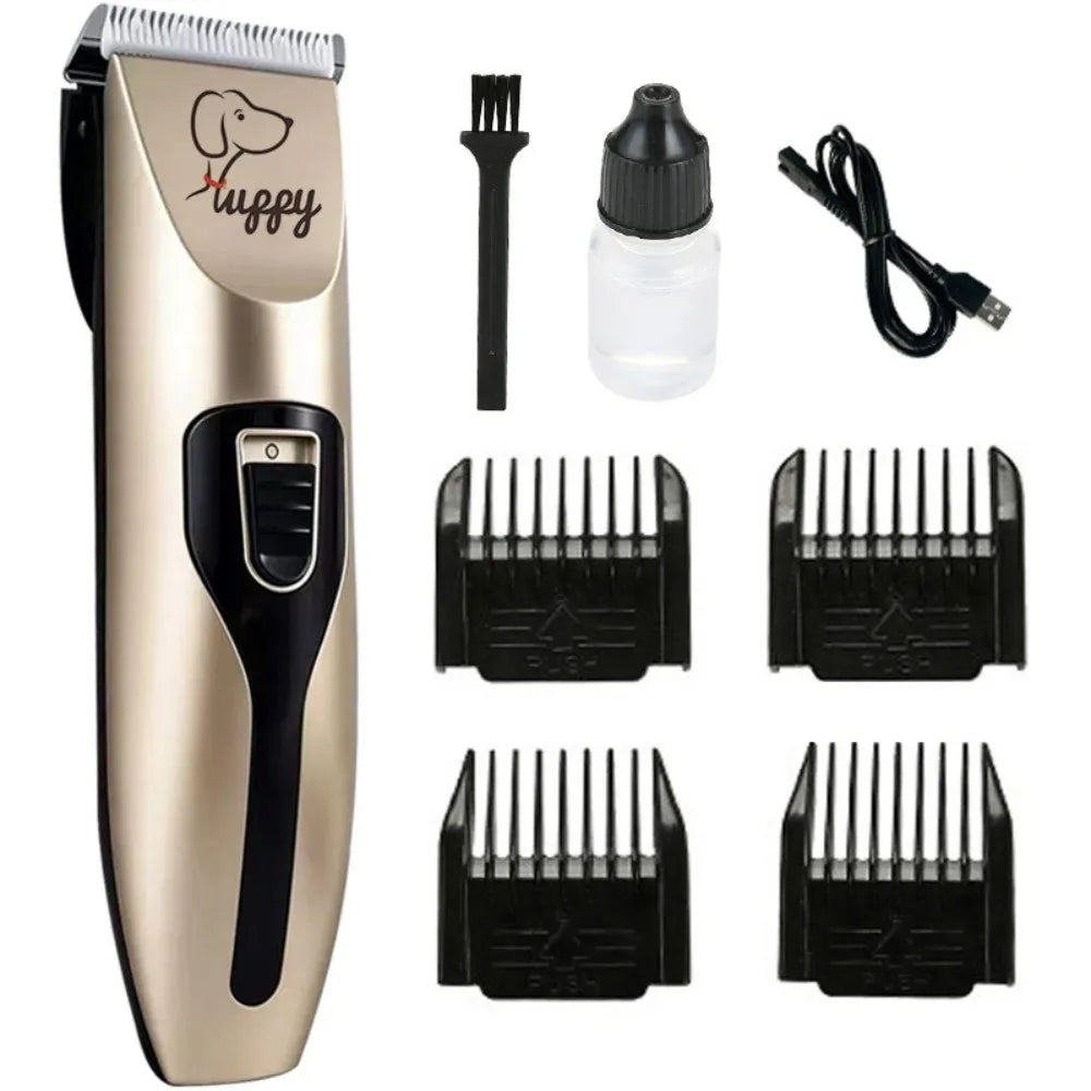 Professional USB Rechargeable Dog Hair Clippers, Quiet
