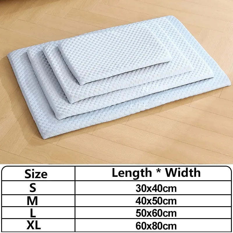 Non-Slip Breathable Thick Ice Silk Cooling Pet Pad – Dog Beds & Mats