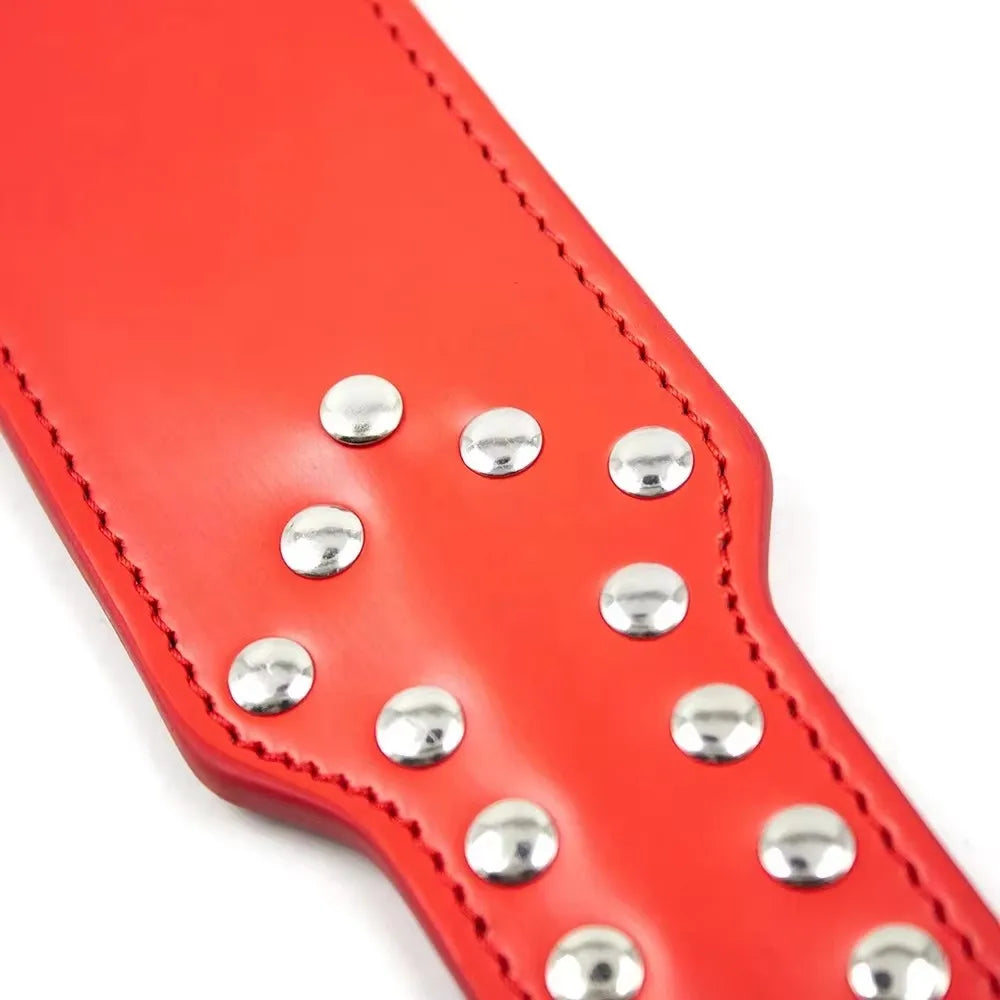 31.5cm Punk Rivet Spank Paddle Horse Whip - ProPawPet.com