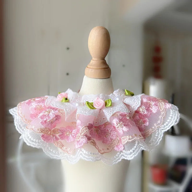 Girls Lace Cat Dog Collar Luxury Wedding - ProPawPet.com