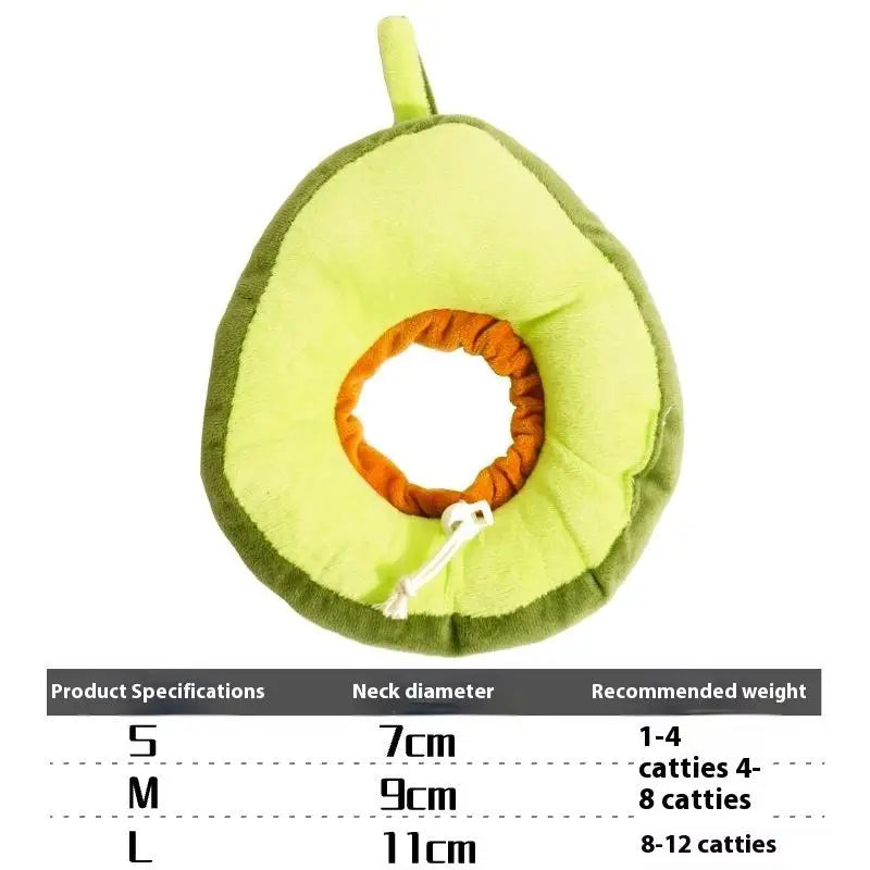 Toast Avocado Soft Elizabethan Collar for Cats & Dogs – Multiple Sizes & Colors