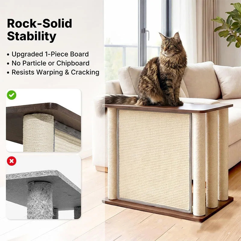 2 in 1 Couch End Table with Cat Scratch - ProPawPet.com