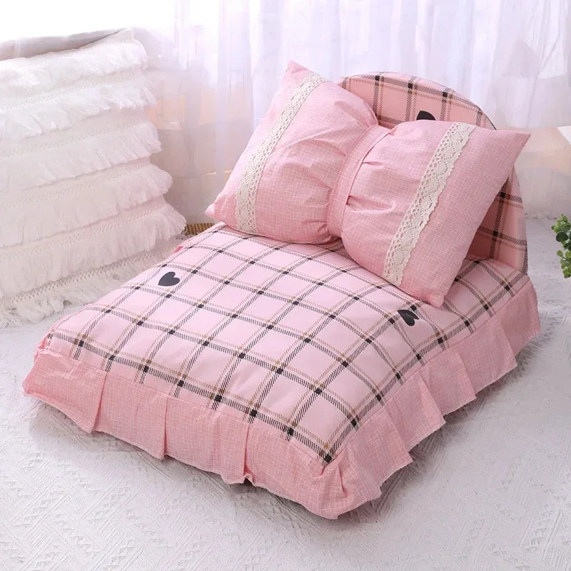 Detachable Pet Sofa Pet Supplies Cute Bow - ProPawPet.com