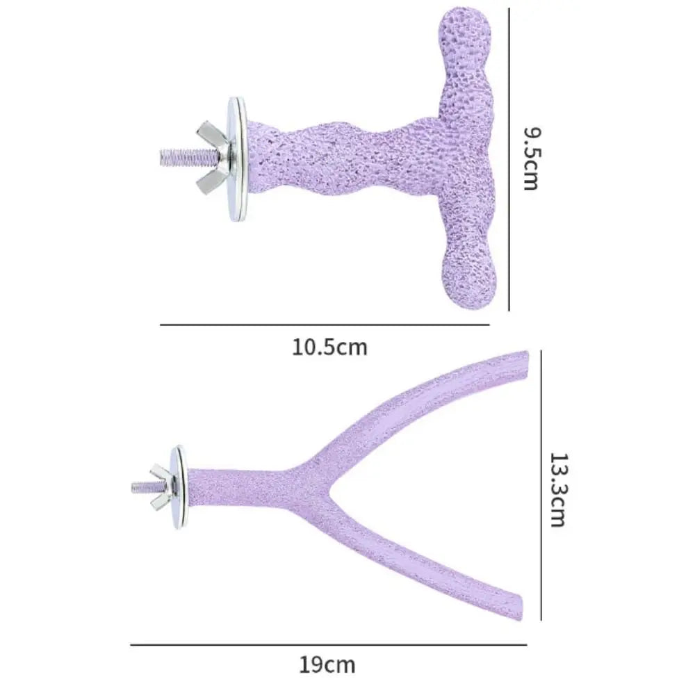 Y/T Shaped Bird Standing Perches Stick Resin - ProPawPet.com