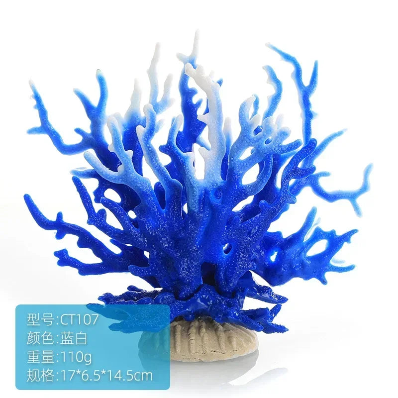 Resin Simulation Mini Coral Micro Landscape Fish Tank – 38 Colors