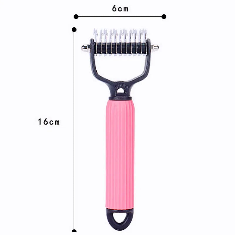 Dog Comb Knife Double-sided Pet Hair Remover Stainless Steel – 5 Colors