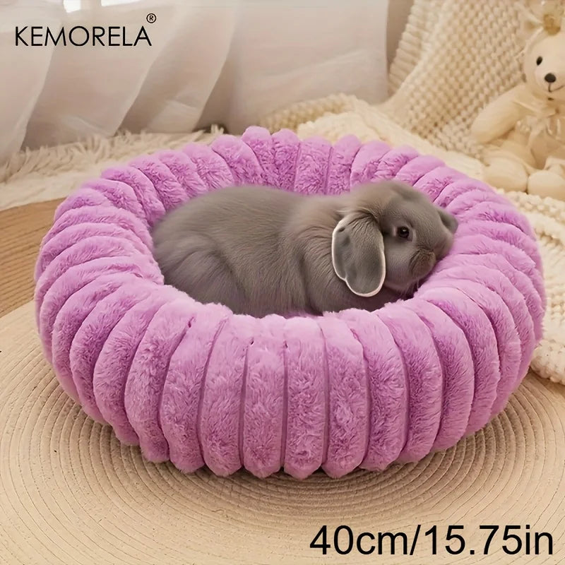 Plush Round Pet Bed Washable Soft Nest for - ProPawPet.com