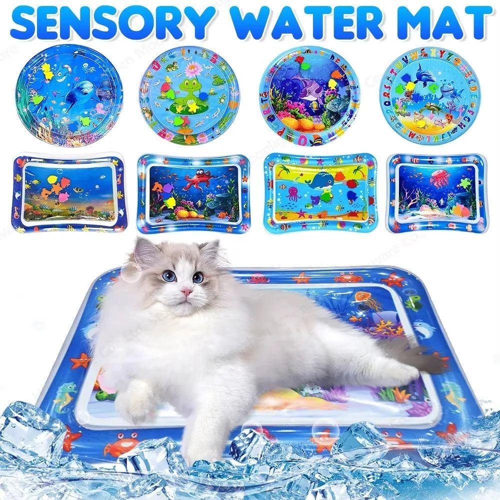 Cats Sensory Water Play Mat With Fish - ProPawPet.com