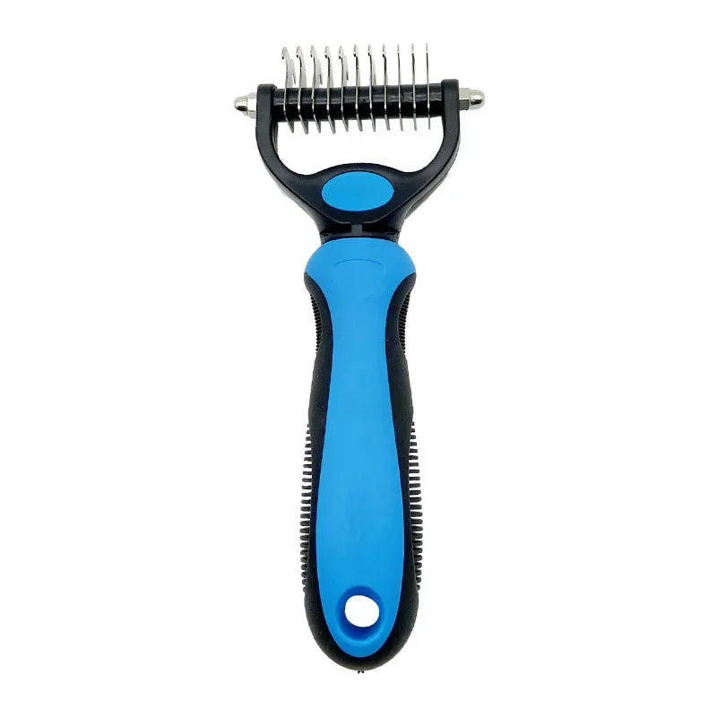 1 Pet Deshedding Grooming Brush Dog Hair Remover Fur Knot Cutter