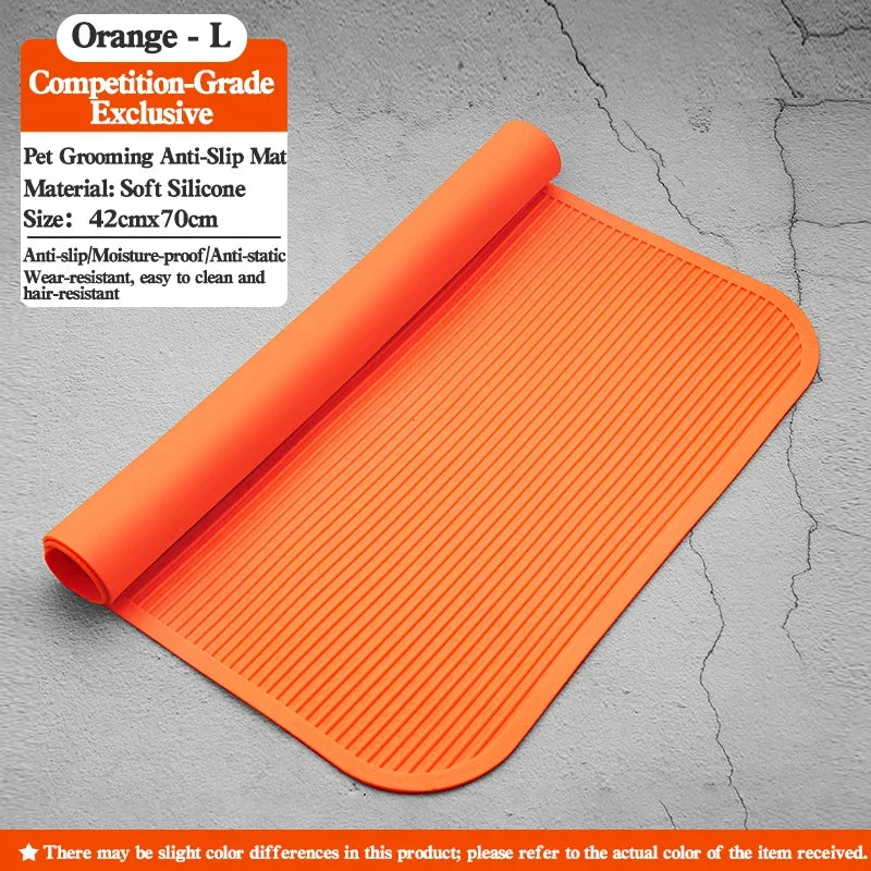 Silicone Waterproof Pet Grooming Table Anti Slip Pad – 9 Colors